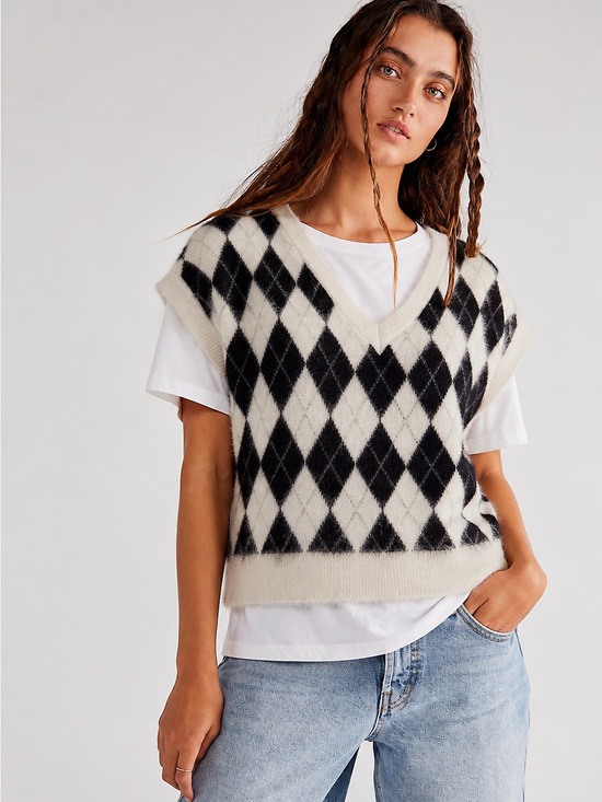 Free People Sweaters - FREE PEOPLE 
Through The Motions Vest By
